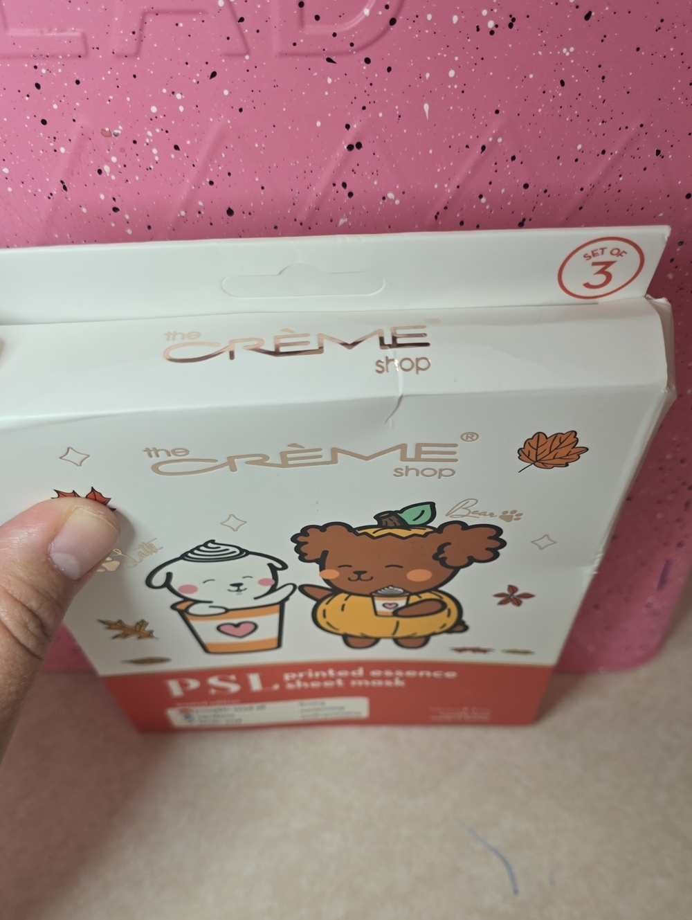 The Creme Shop PSL Printed Essence Sheet Mask Pack of 3 - Picture 2 of 5